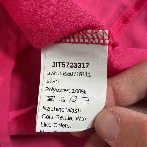 Shein Short Sleeve Color Block and Sequin Blouse Size Extra Large - Picture 4 of 6